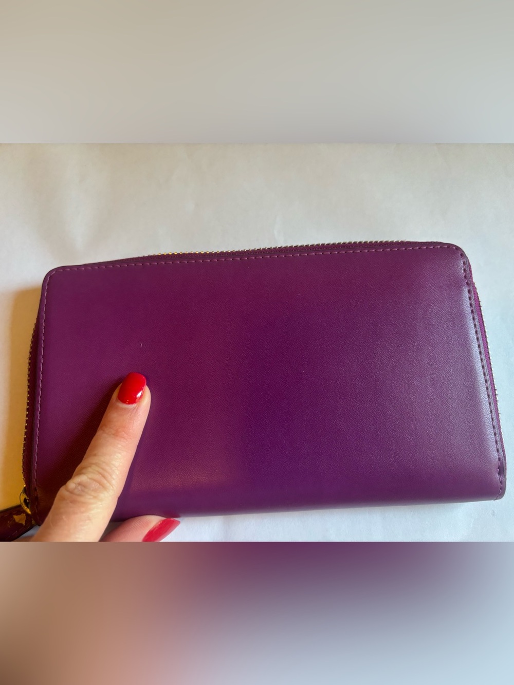 Vera Bradley purple/Magenta Zip Wallet - Picture 7 of 11